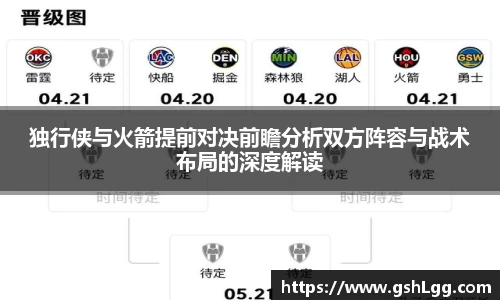 独行侠与火箭提前对决前瞻分析双方阵容与战术布局的深度解读